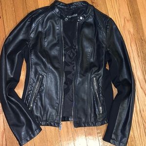 Size medium, Express leather jacket.